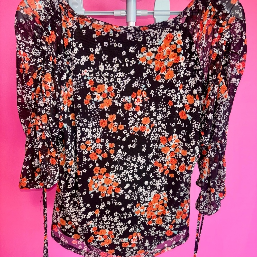 A Love Story junior ladies “Elisabeth” May Bloom Bohemian Blouse NWT! Size XL - Picture 4 of 9